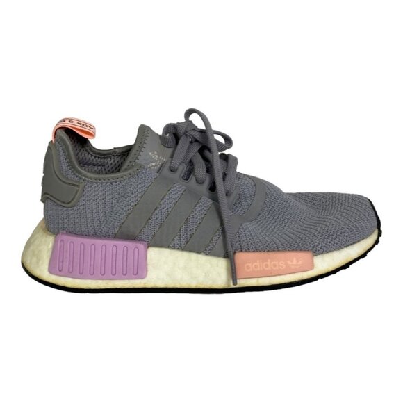 Adidas NMD R1 Running Shoes Grey Size 6 Sneakers Reflective Foam Cushion NEW - Picture 2 of 11